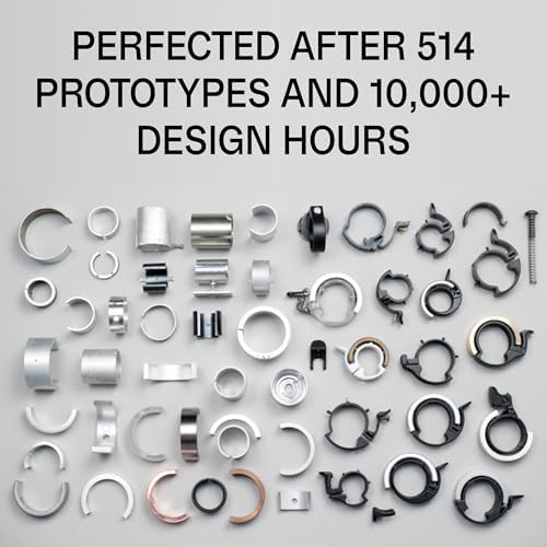 Vue 3 de Sonnette Vélo Guidon Acier