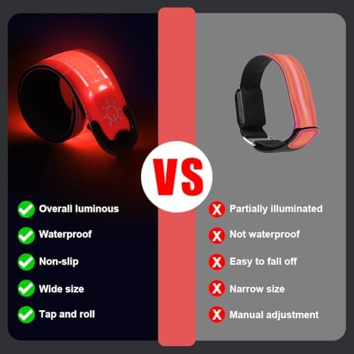 Vue 5 de Brassards Lumineux LED Rechargeables