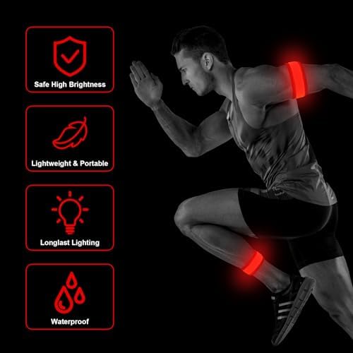 Vue 6 de Brassards Lumineux LED Rechargeables