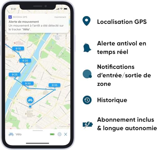Vue 2 de Traceur GPS Vélo Antivol