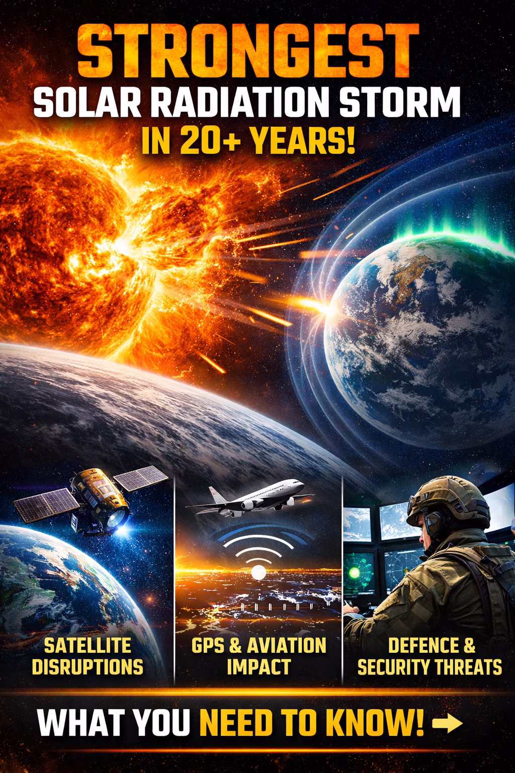 Earth Hit by Strongest Solar Radiation Storm in 20+ Years