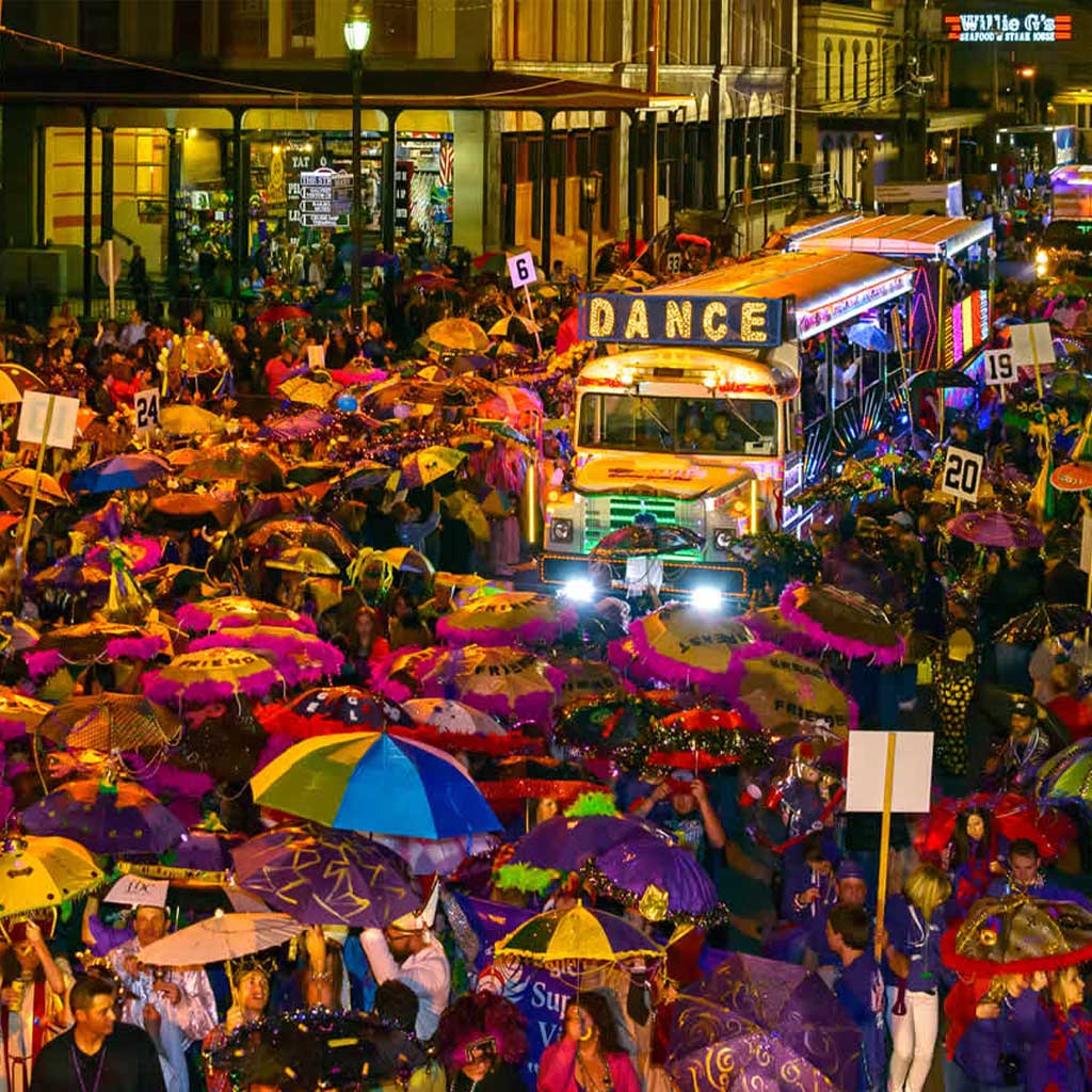 galveston mardi gras umbrella parade