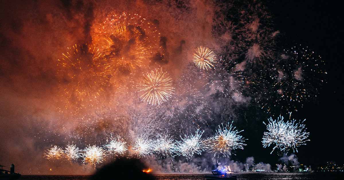 Moody Gardens Fireworks 2025 - Emily R Cooper