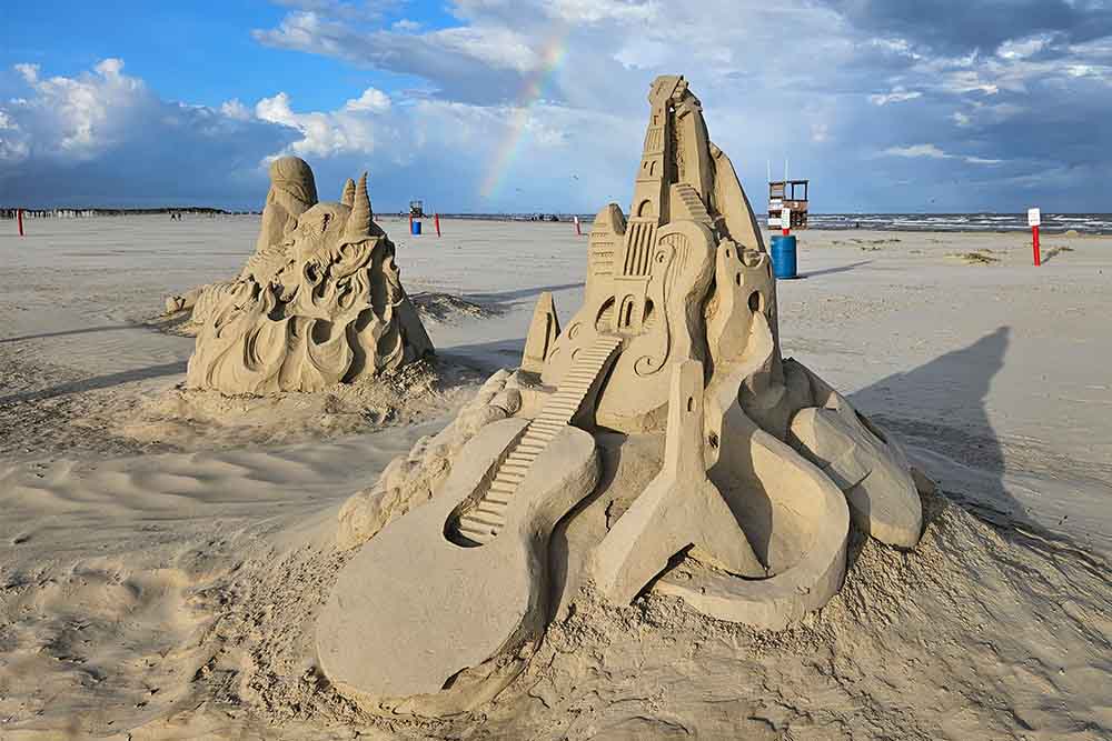 Sand Sculptures Decorate Beaches in Sea Isle