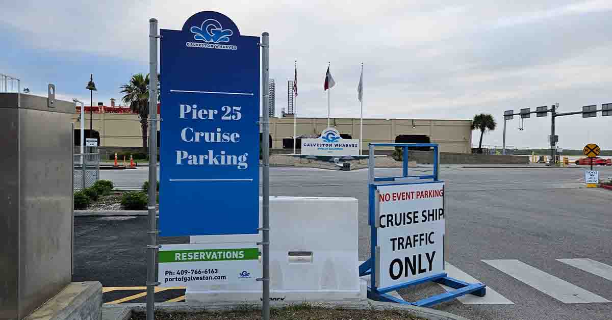Cruise Parking Lots Information in Galveston Texas