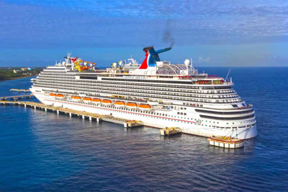 Carnival Breeze Cruise Ship Docked