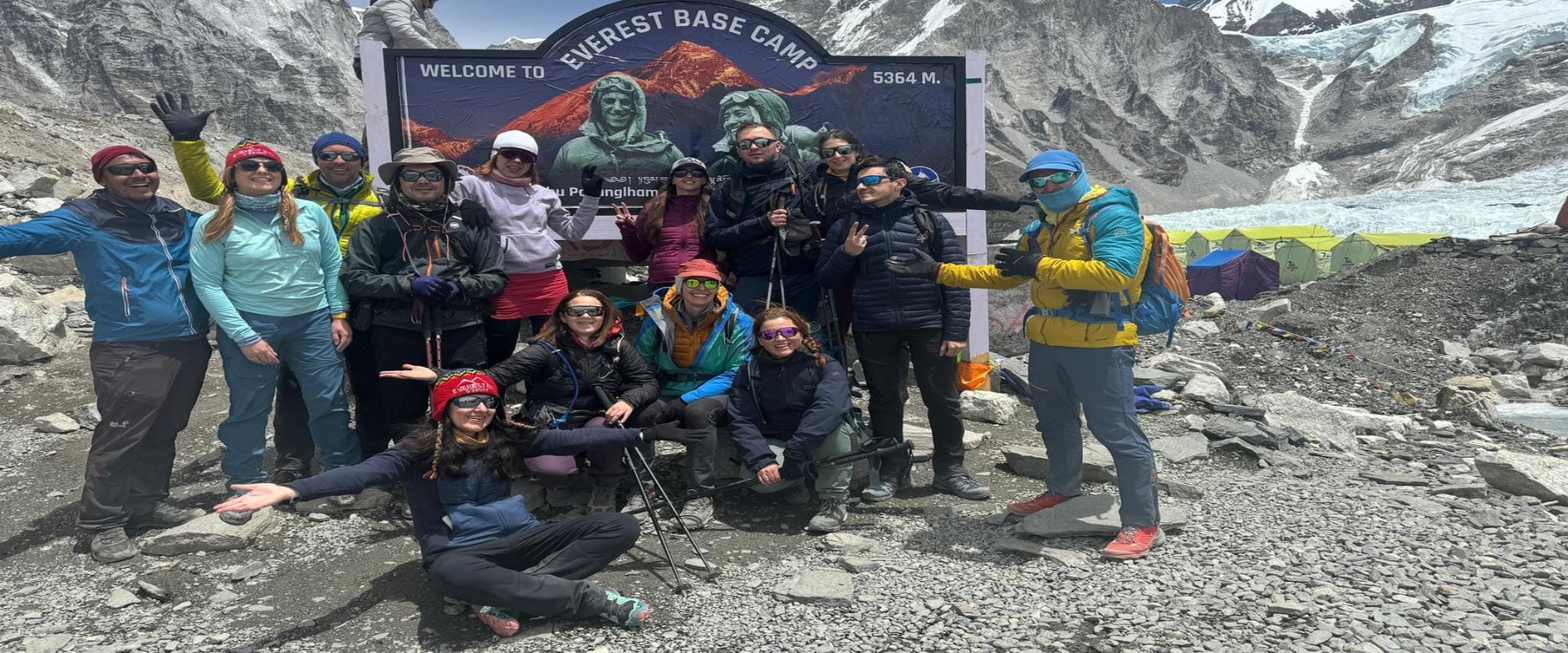 Licensed climbing guide and porters on the trail to Chukhung Cost breakdown table (if turned into a graphic)	Island Peak 2026/27 cost breakdown by category in US dollars Route/map section	Map of the Island Peak trekking route from Lukla to Chukhung and Base Camp