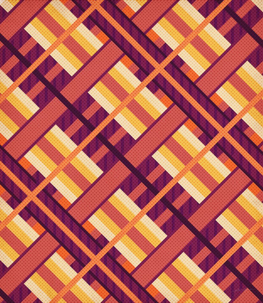 Geometric Sunset Pattern