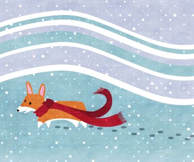 Winter Corgi