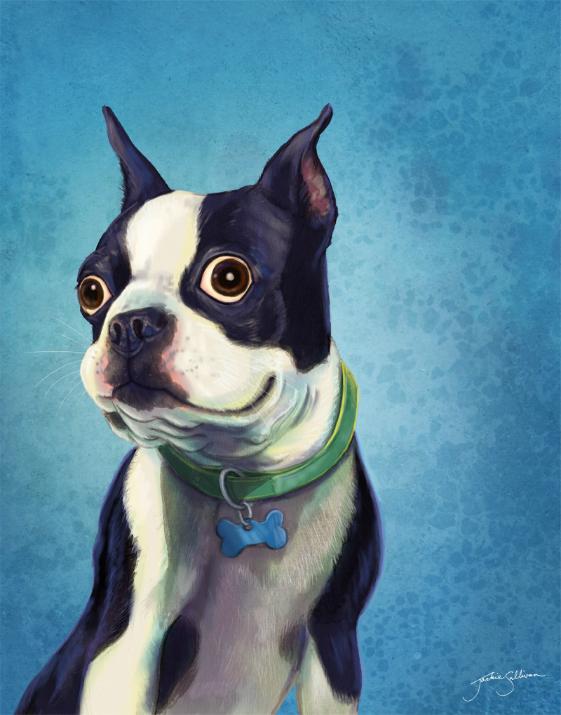  Boston Terrier Art of Jackie Sullivan