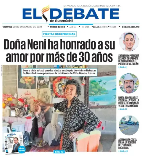 Portada de El Debate de Guamúchil