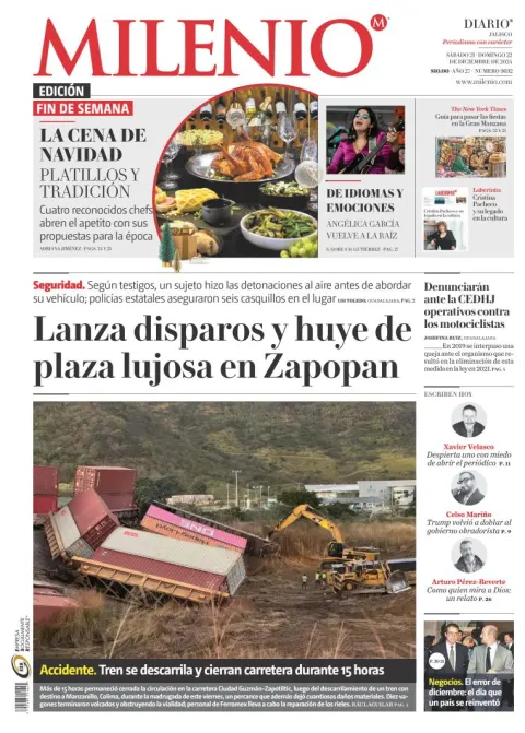 Portada de Milenio Jalisco