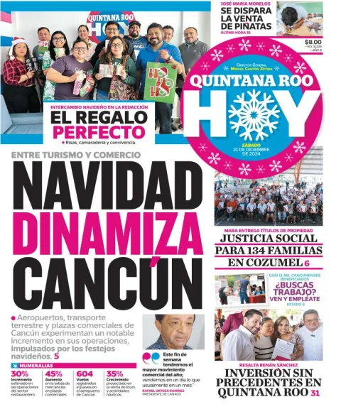 Portada de Quintana Roo Hoy