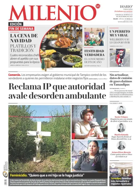 Portada de Milenio Tamaulipas