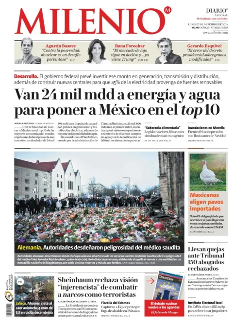 Portada de Milenio