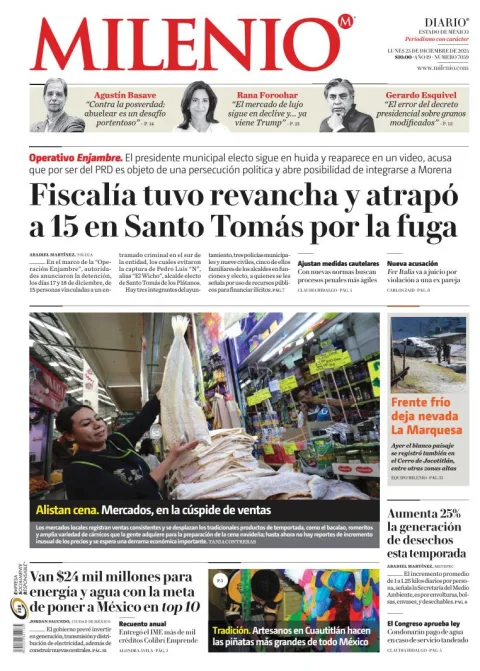 Portada de Milenio Edo de México