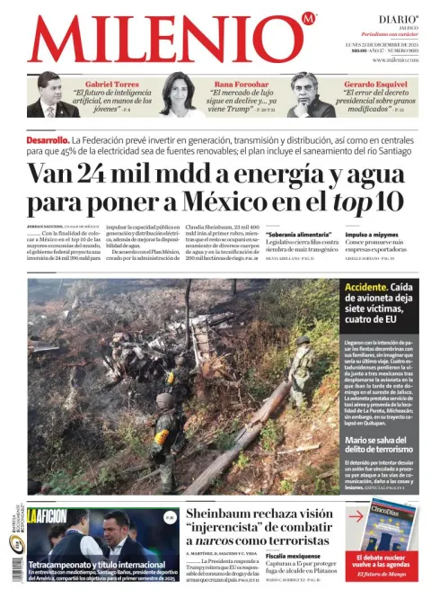 Portada de Milenio Jalisco