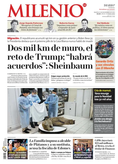 Portada de Milenio