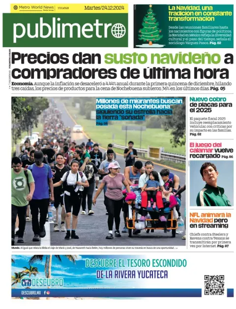 Portada de Publimetro Mérida