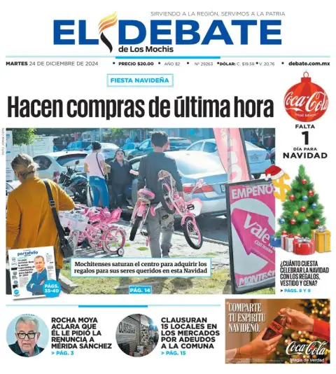 Portada de El Debate de los Mochis