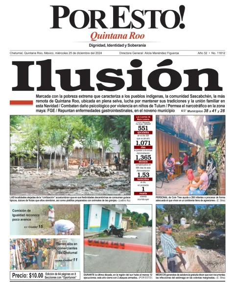 Portada de Por Esto (quintana Roo Chetumal)