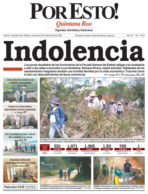 Portada de Por Esto (quintana Roo Cancun)