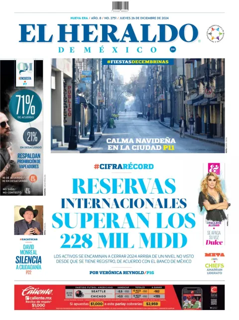 Portada de El Heraldo de México