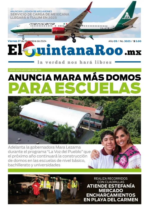 Portada de El Quintana Roo (portada)