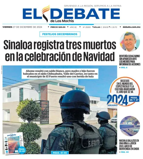 Portada de El Debate de los Mochis