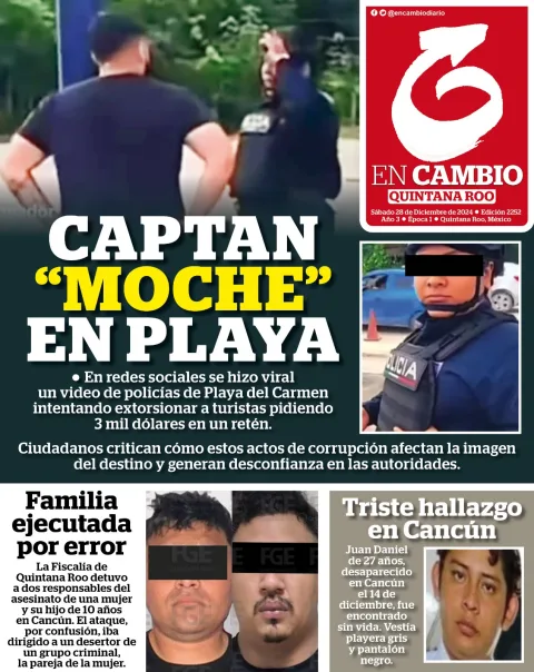 Portada de En Cambio - Quintana Roo del 2024-12-28