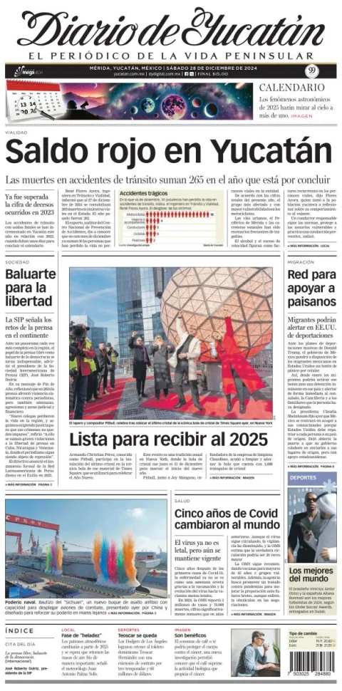 Portada de Diario de Yucatán