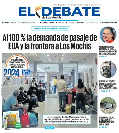 Portada de El Debate de los Mochis