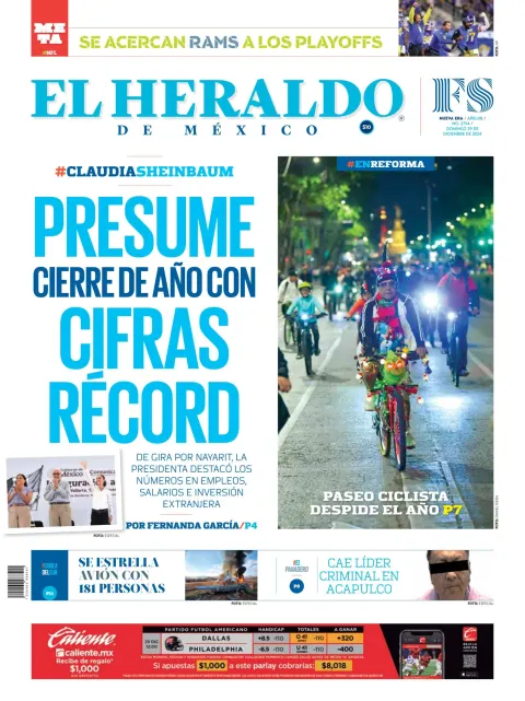 Portada de El Heraldo de Mexico