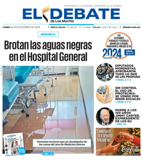 Portada de El Debate de los Mochis