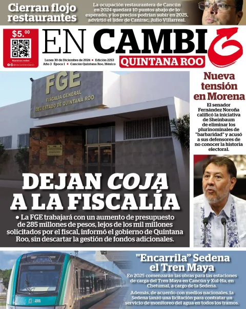 Portada de En Cambio - Quintana Roo del 2024-12-30