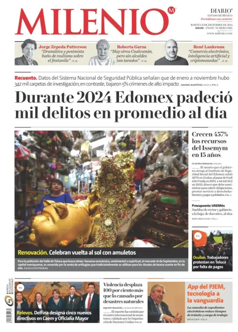 Portada de Milenio Edo de México
