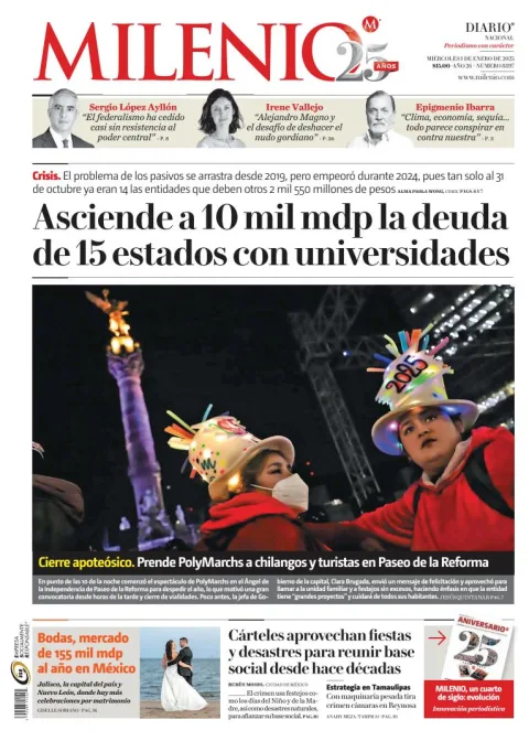Portada de Milenio