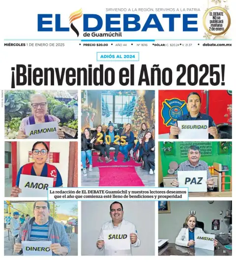 Portada de El Debate de Guamúchil