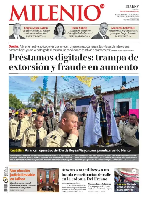 Portada de Milenio Jalisco
