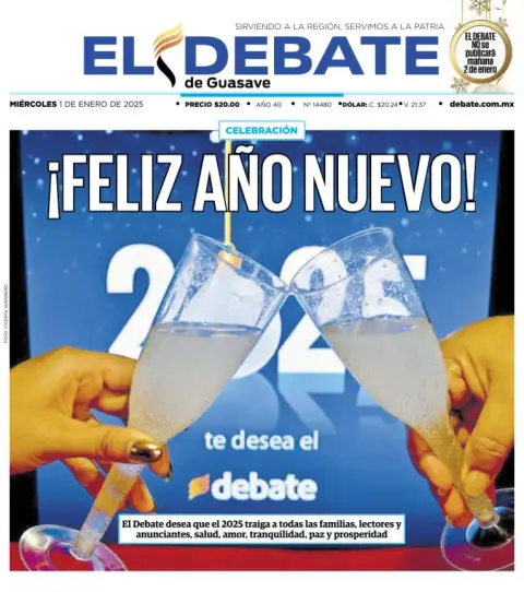 Portada de El Debate de Guasave