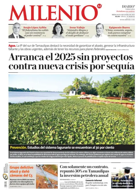Portada de Milenio Tamaulipas