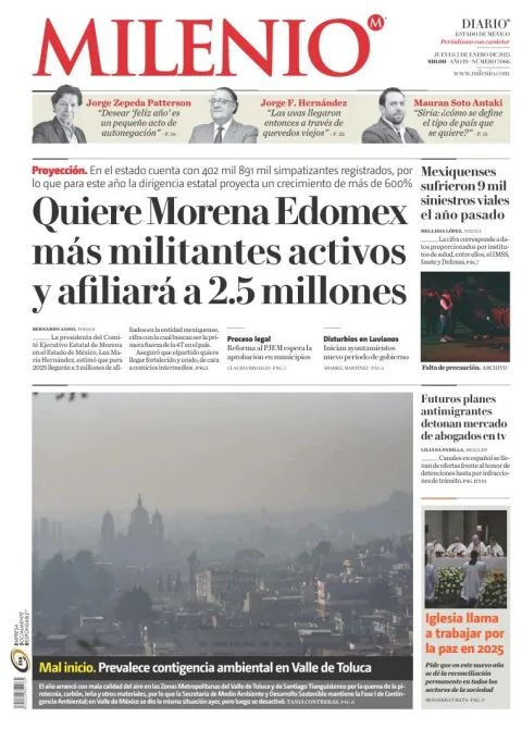 Portada de Milenio Edo de México