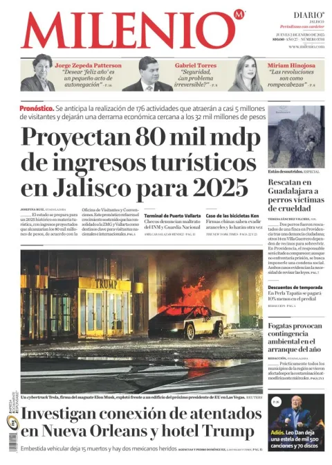 Portada de Milenio Jalisco