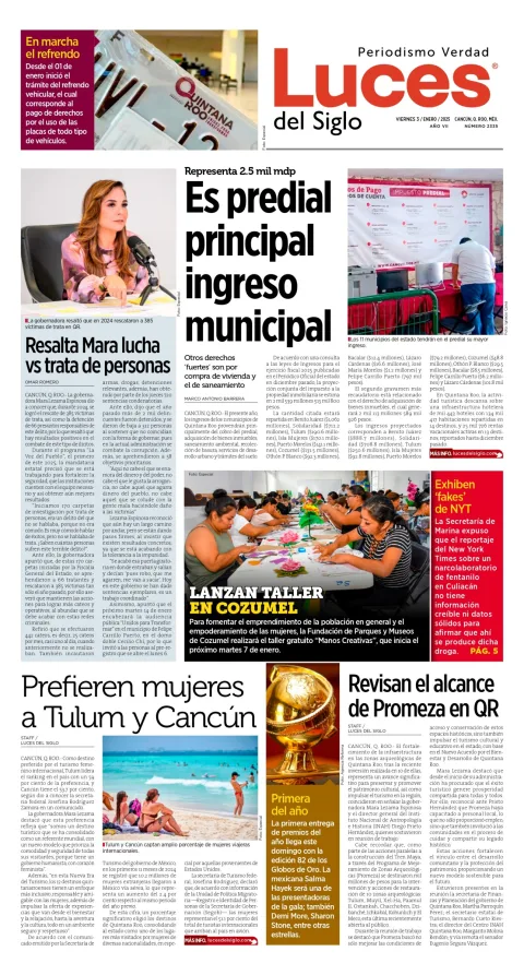 Portada de Luces del Siglo