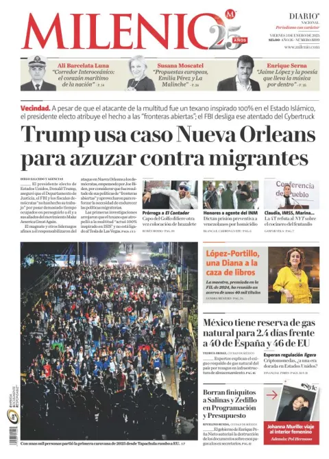 Portada de Milenio