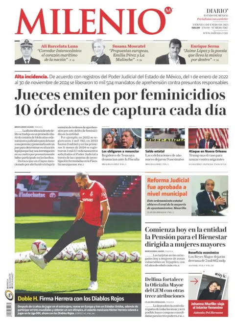 Portada de Milenio Edo de México