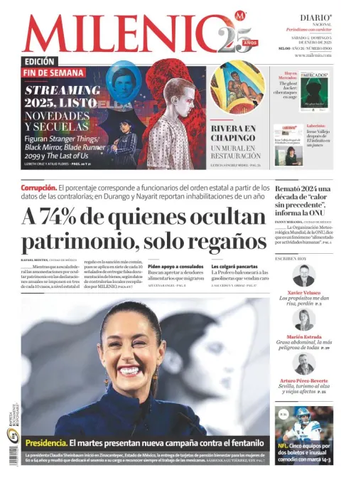 Portada de Milenio