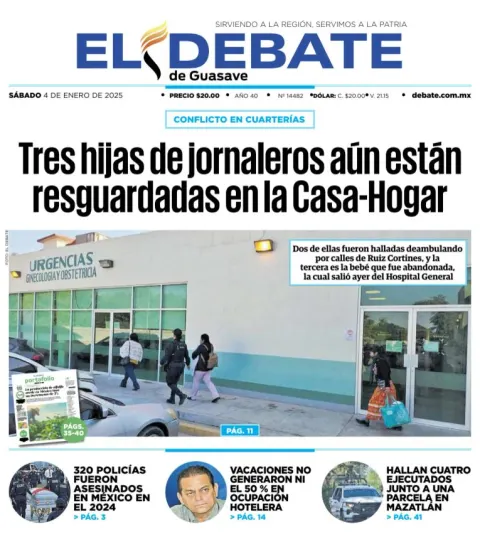 Portada de El Debate de Guasave