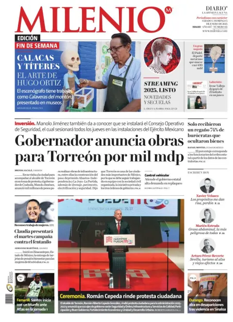 Portada de Milenio Laguna