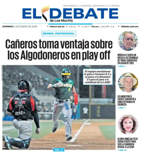 Portada de El Debate de los Mochis